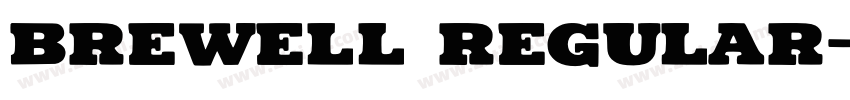 Brewell Regular字体转换